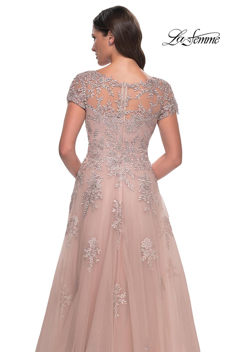 La Femme Evening Dress 30228 - Mauve