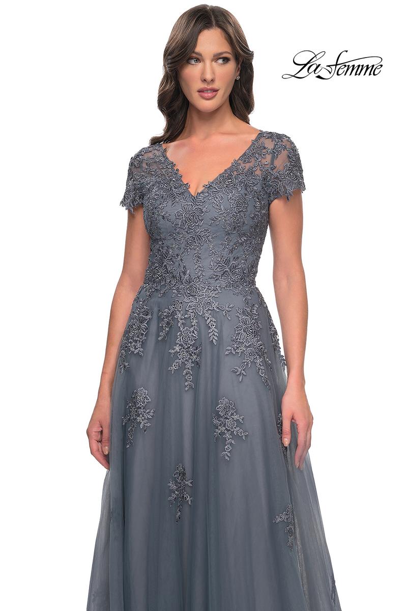 La Femme Mother of the Bride 30228 - Slate Blue