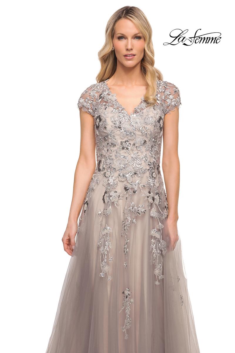 La Femme Mother of the Bride 30239 - Silver/Pink