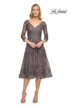 La Femme Evening Dress 30268 - Gunmetal