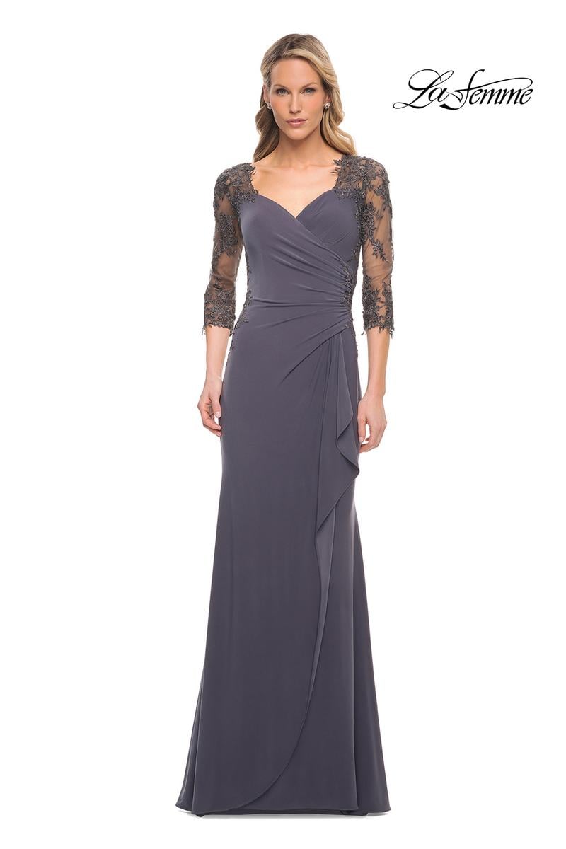 La Femme Evening 30384 - Gunmetal