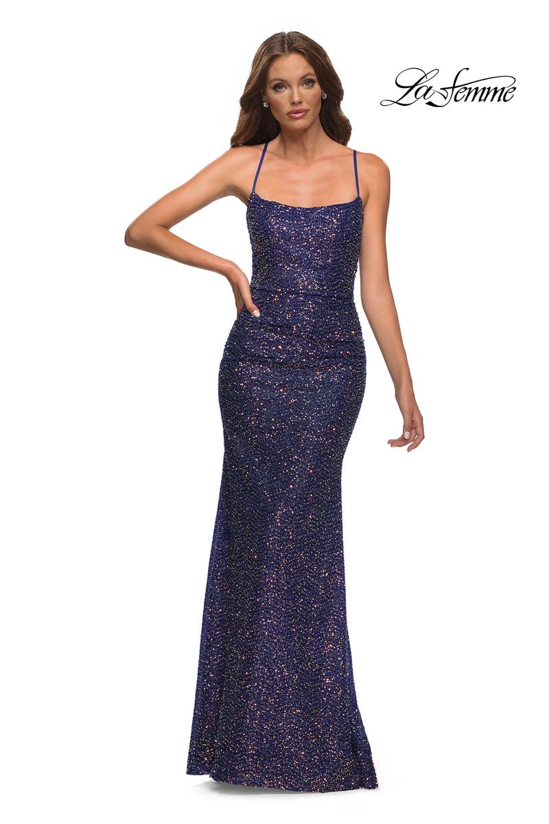 La Femme Dress 30433 - Indigo