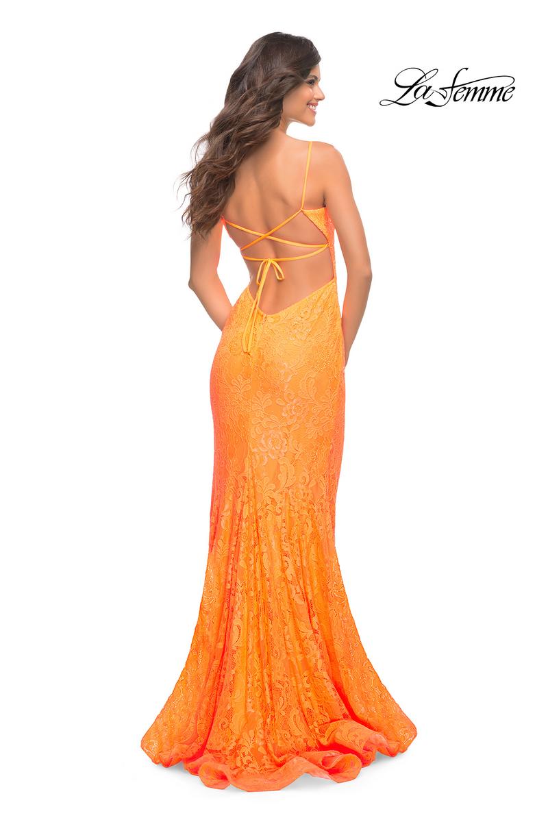 La Femme Dress 30671 - Orange
