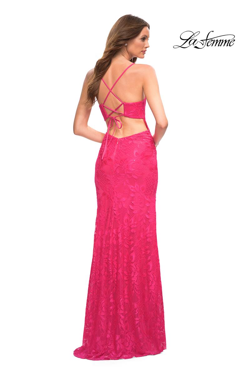 La Femme Dress 30686 - Hot Pink