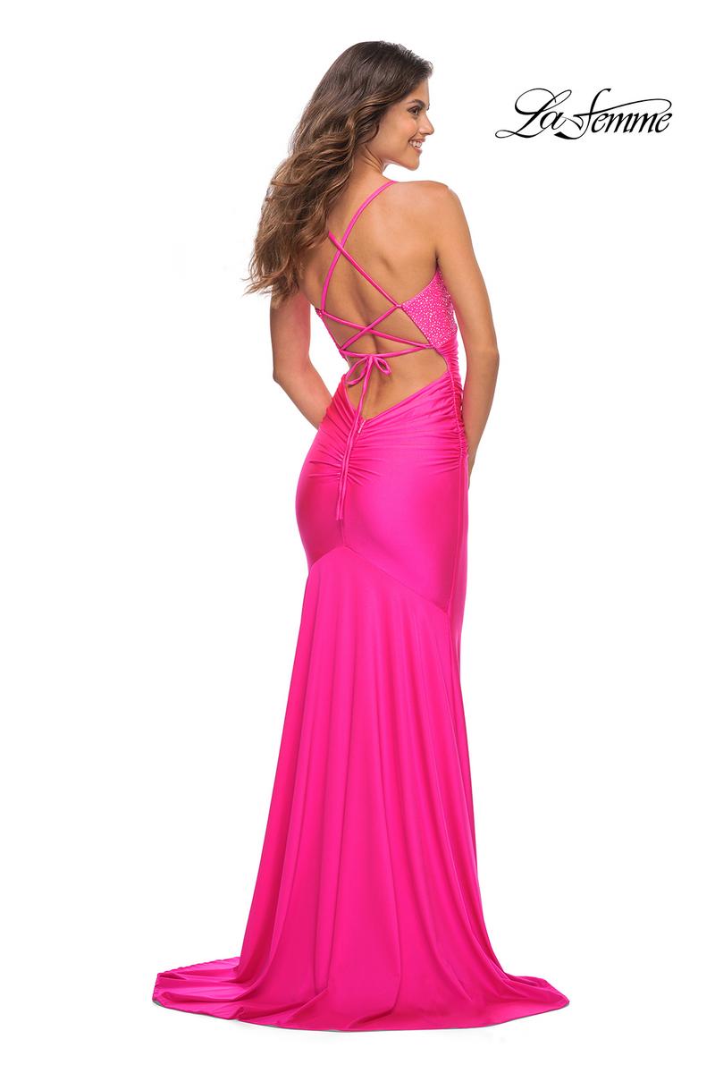 La Femme Dress 30688 - Neon Pink