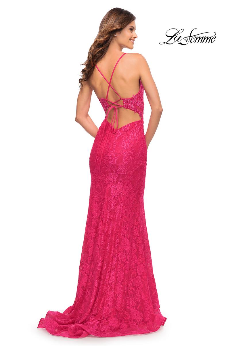 La Femme Dress 30690 - Hot Pink