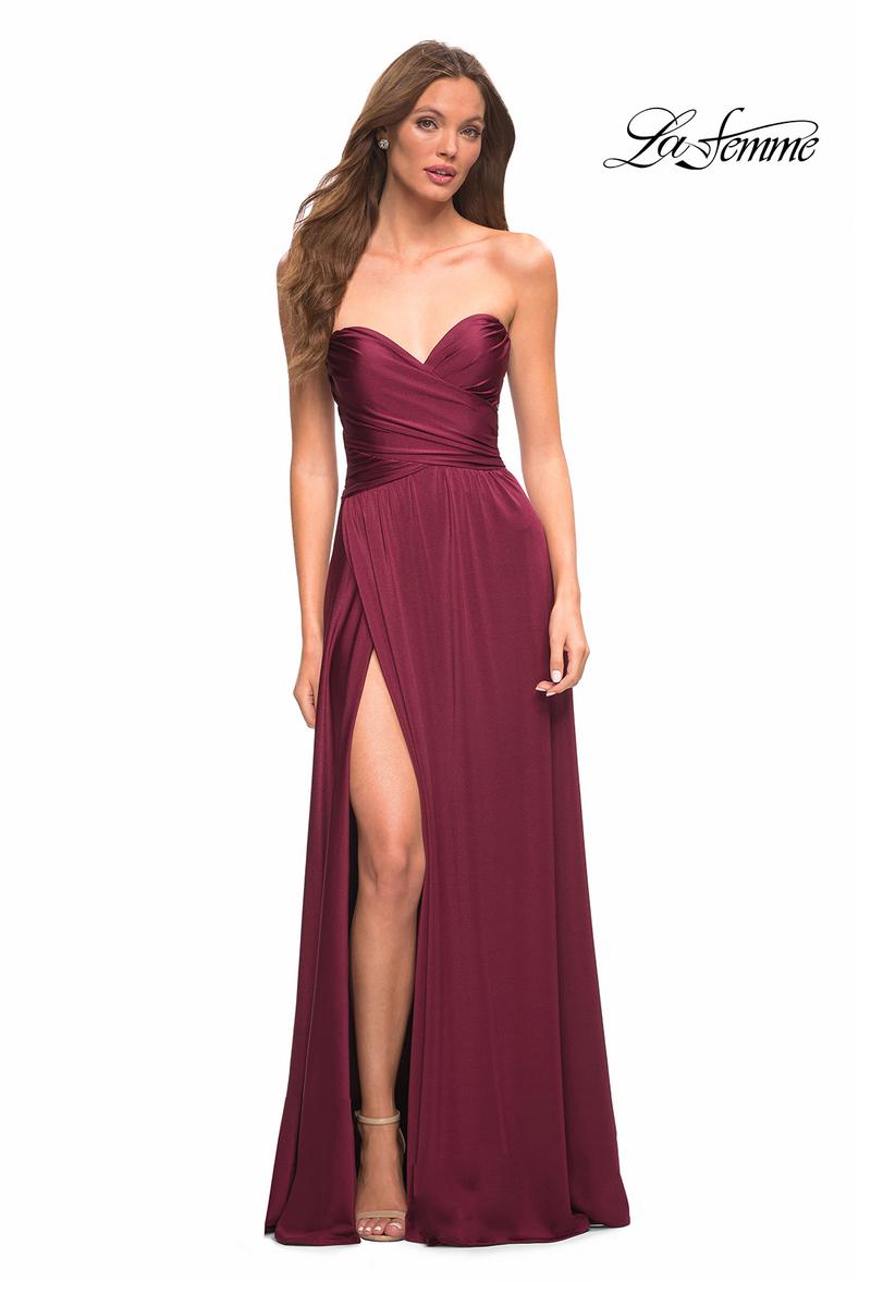 La Femme Dress 30700 - Dark Berry