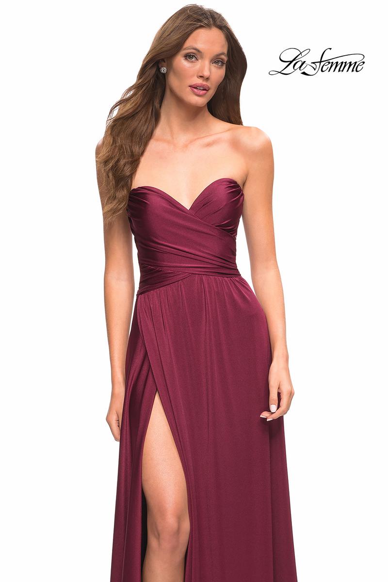 La Femme Dress 30700 - Dark Berry