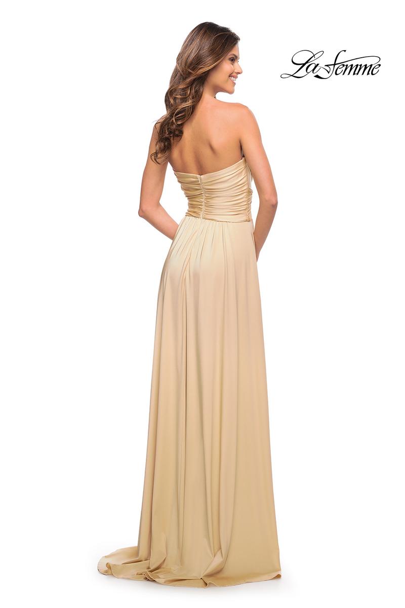La Femme Dress 30700 - Light Gold