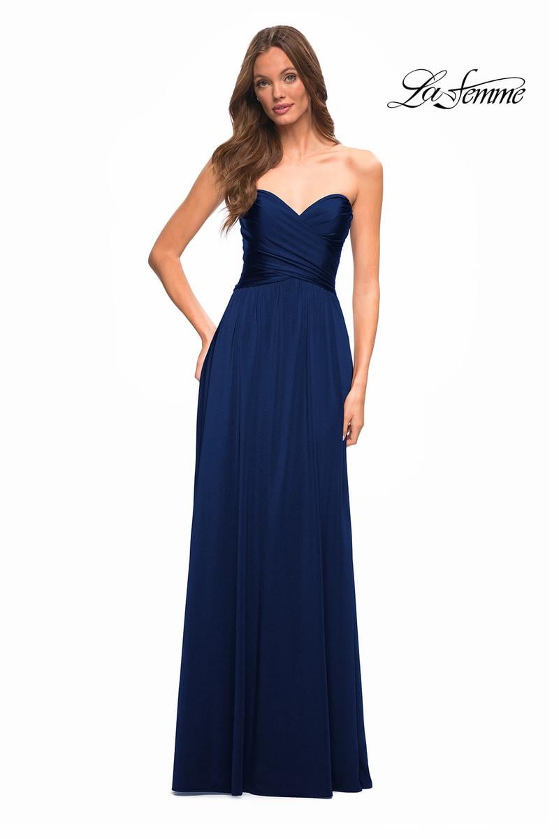 La Femme Dress 30700 - Navy