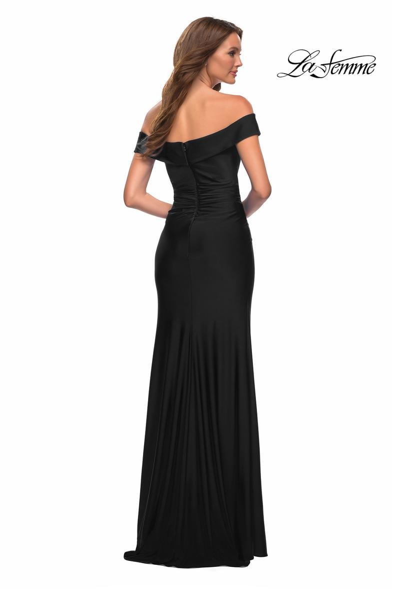 La Femme Dress 30703 - Black