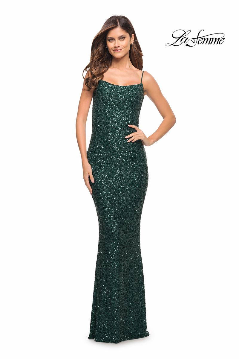 La Femme Dress 30707 - Emerald