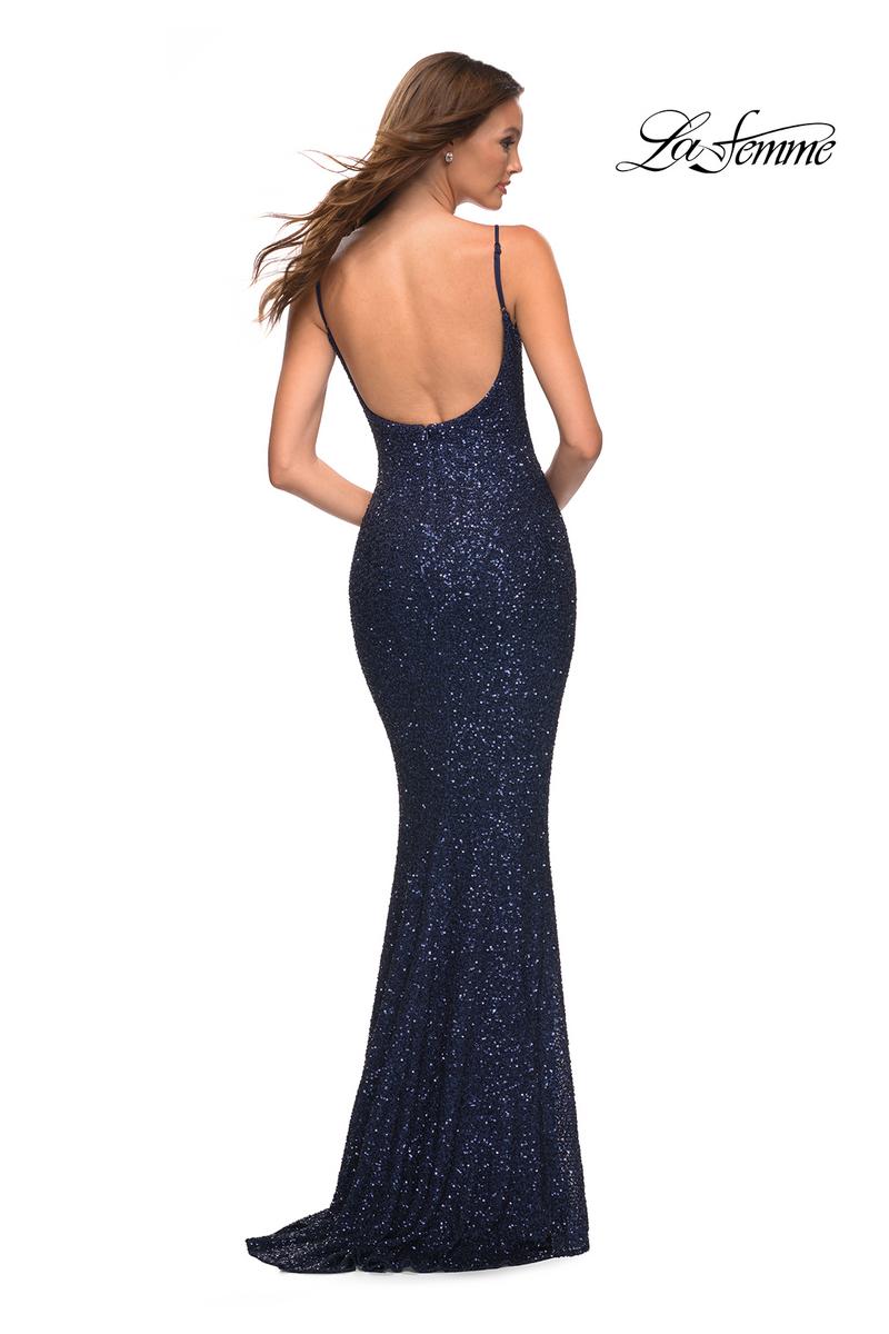 La Femme Dress 30707 - Navy
