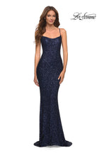 La Femme Dress 30707 - Navy