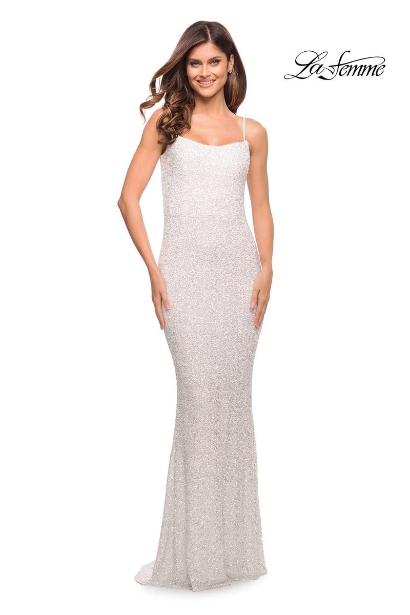 La Femme Dress 30707 - White