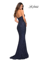 La Femme Dress 30714 - Navy