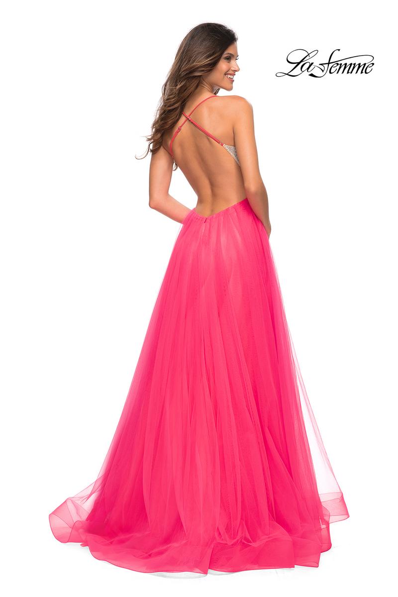 La Femme Dress 30721 - Neon Pink
