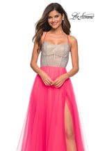 La Femme Dress 30721 - Neon Pink