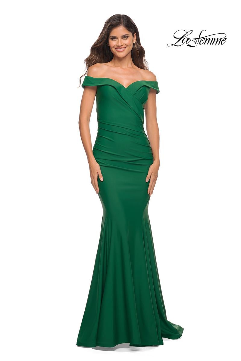 La Femme Dress 30736 - Emerald