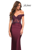 La Femme Dress 30741 - Dark Berry