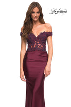 La Femme Dress 30741 - Dark Berry