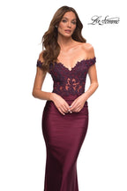 La Femme Dress 30741 - Dark Berry