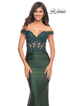 La Femme Dress 30741 - Emerald