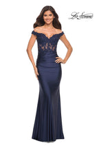 La Femme Dress 30741 - Navy