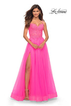 La Femme Dress 30755 - Neon Pink