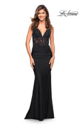 La Femme Dress 30757 - Black