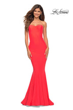 La Femme Dress 30759 - Hot Coral