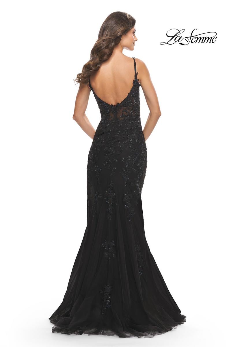 La Femme Dress 30767 - Black