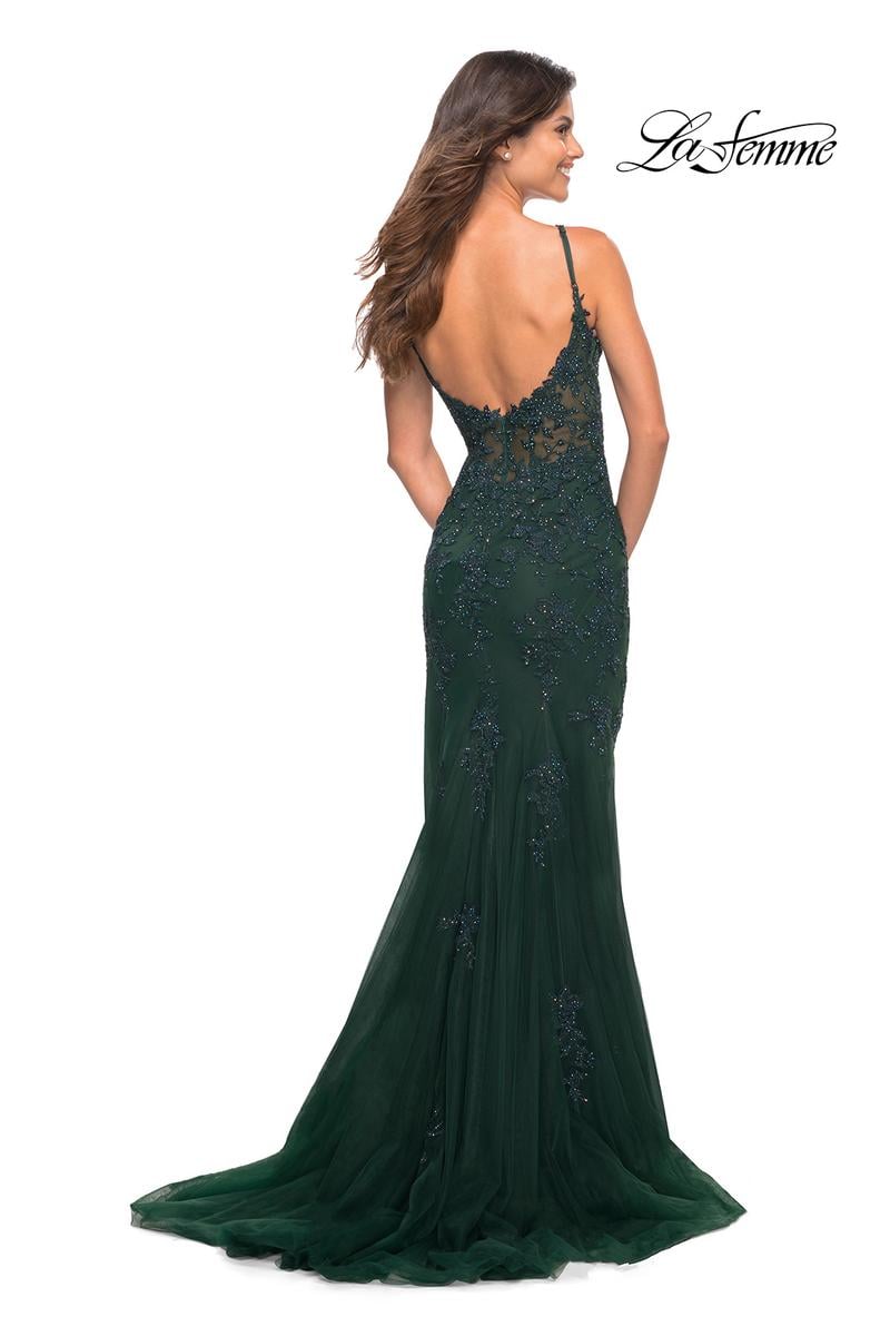 La Femme Dress 30767 - Emerald