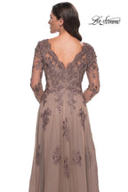 La Femme Evening Dress 30795 - Cocoa