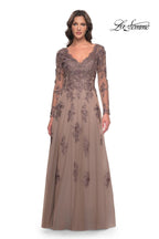 La Femme Evening Dress 30795 - Cocoa