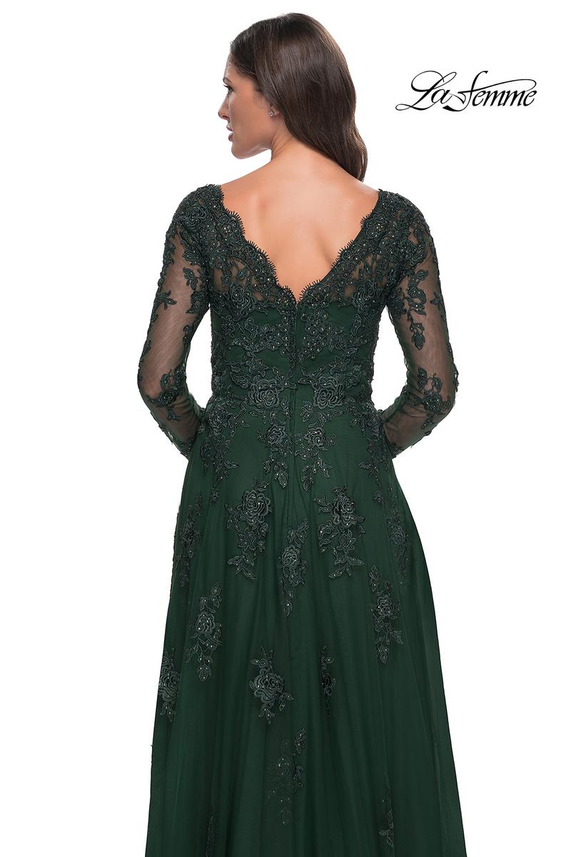 La Femme Evening Dress 30795 - Emerald