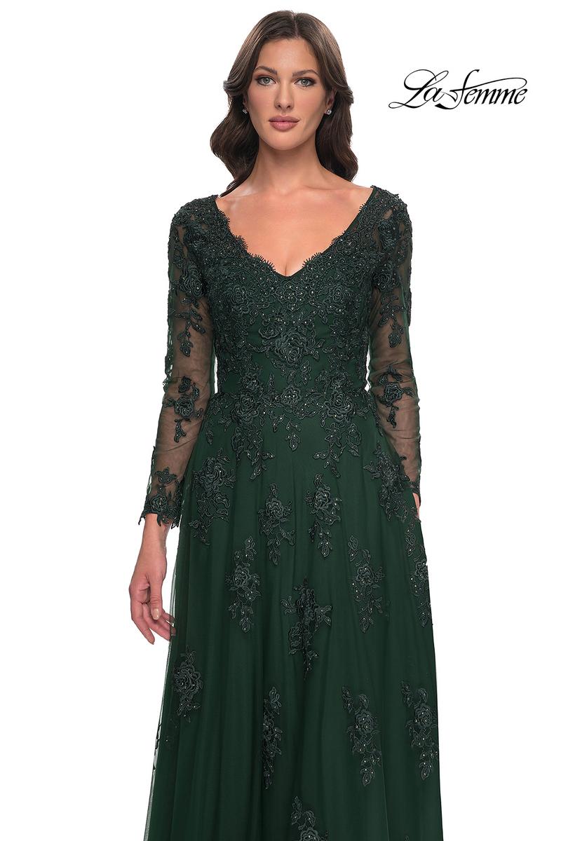 La Femme Evening Dress 30795 - Emerald