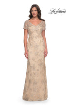 La Femme Evening Dress 30798 - Light Gold