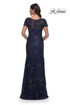 La Femme Evening Dress 30798 - Navy