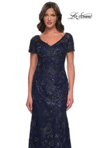 La Femme Evening Dress 30798 - Navy