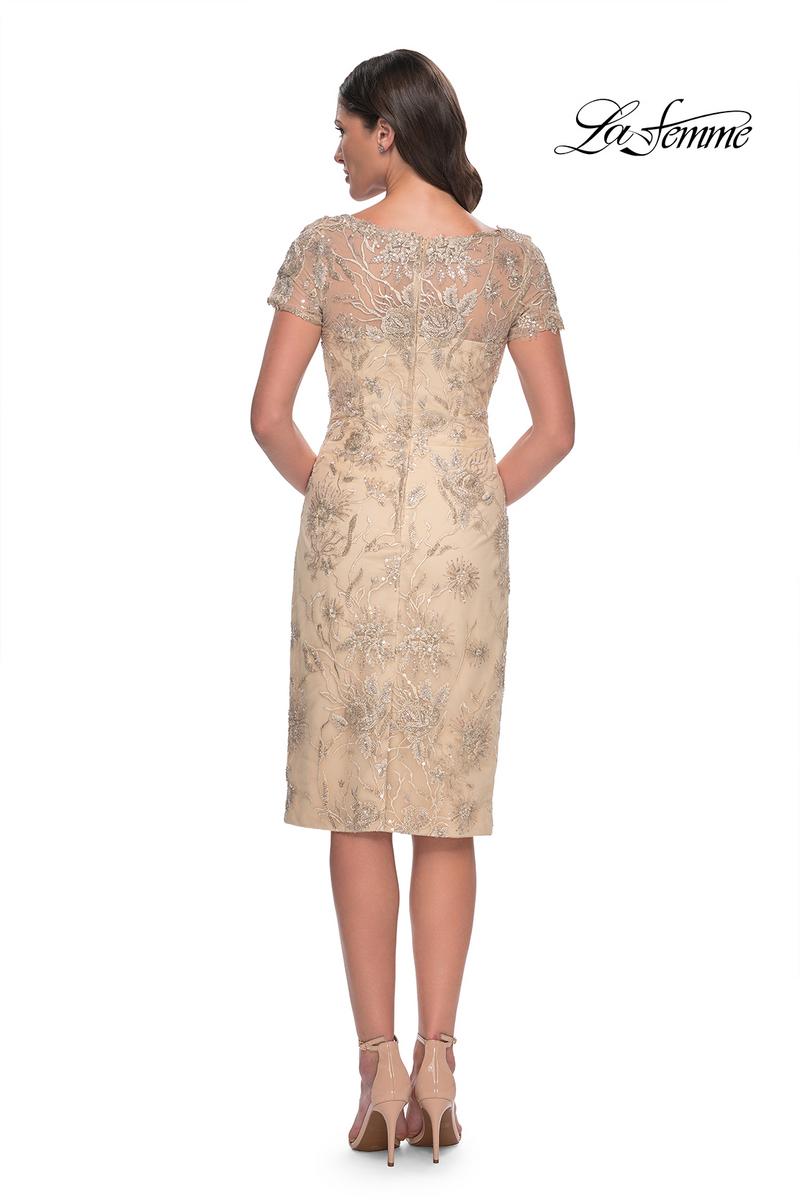 La Femme Evening Dress 30801 - Champagne