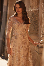 La Femme Evening Dress 30803 - Champagne