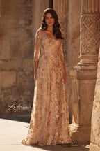 La Femme Evening Dress 30803 - Champagne