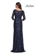 La Femme Evening Dress 30807 - Navy