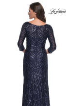 La Femme Evening Dress 30807 - Navy