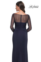 La Femme Evening Dress 30808 - Navy