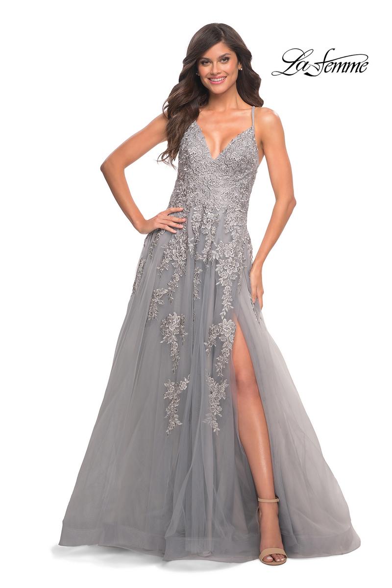 La Femme Dress 30810 - Silver