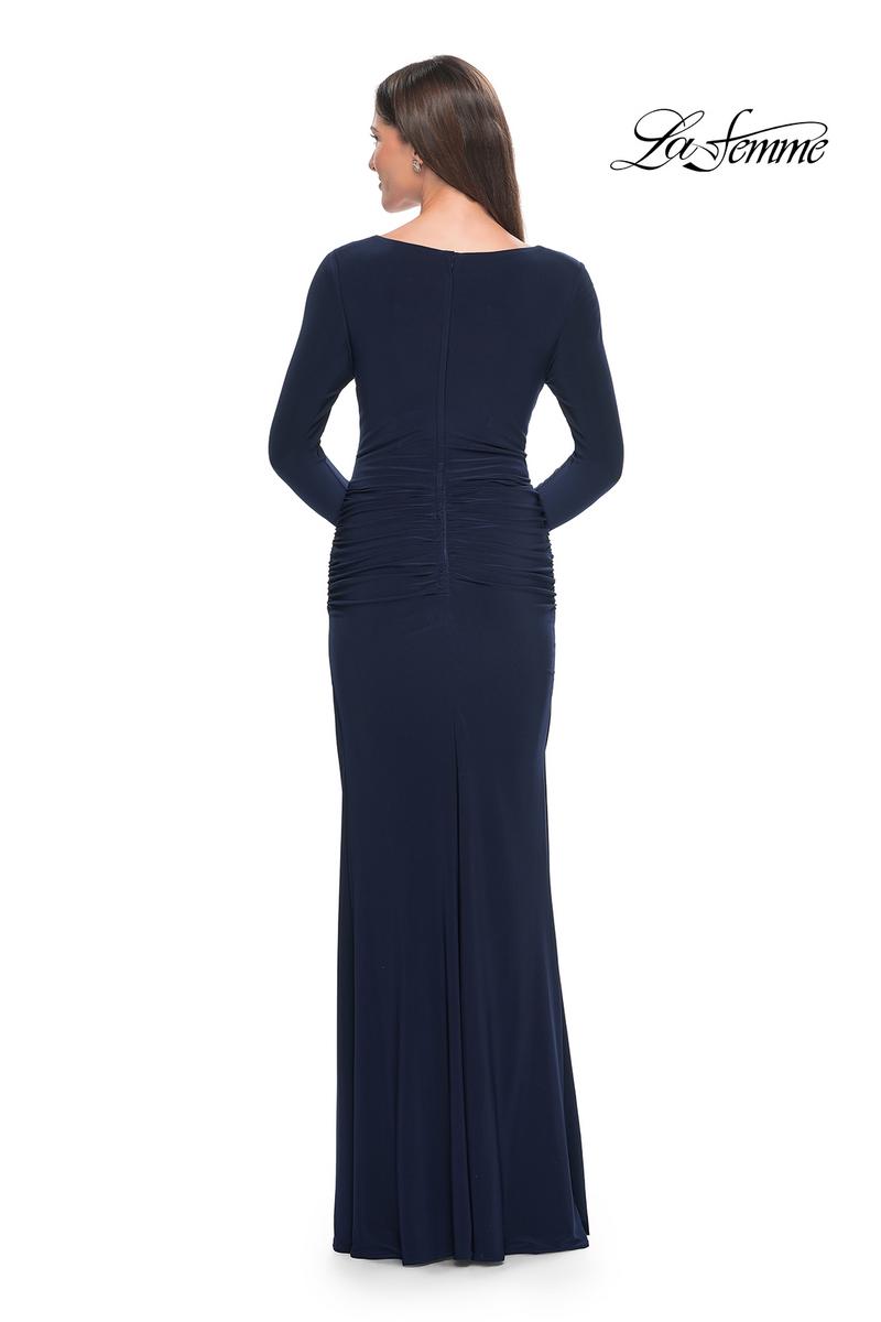La Femme Evening Dress 30813 - Navy