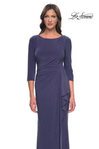 La Femme Evening Dress 30814 - Smoky Blue