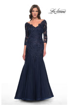 La Femme Evening Dress 30823 - Navy
